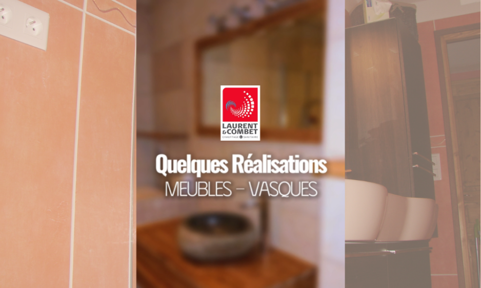 Meuble vasque installé dans une salle de bains rénovée à Crest