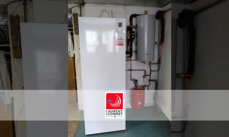 Pompe à chaleur air eau installée à Crest par Laurent & Combet